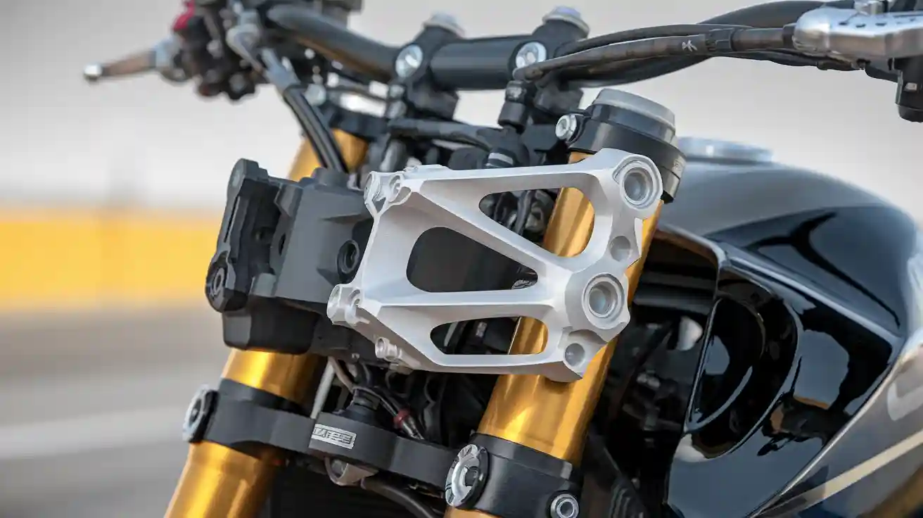 Custom CNC Machined Triple Clamps for Racing Motorcycles